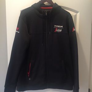 Bontrager trek men's black zip up sweatshirt