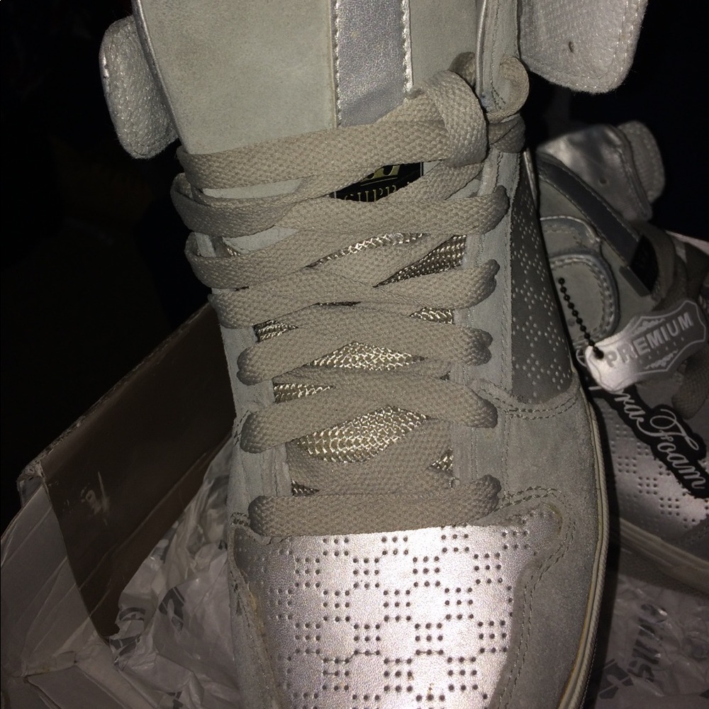 Supra Silver Shoes