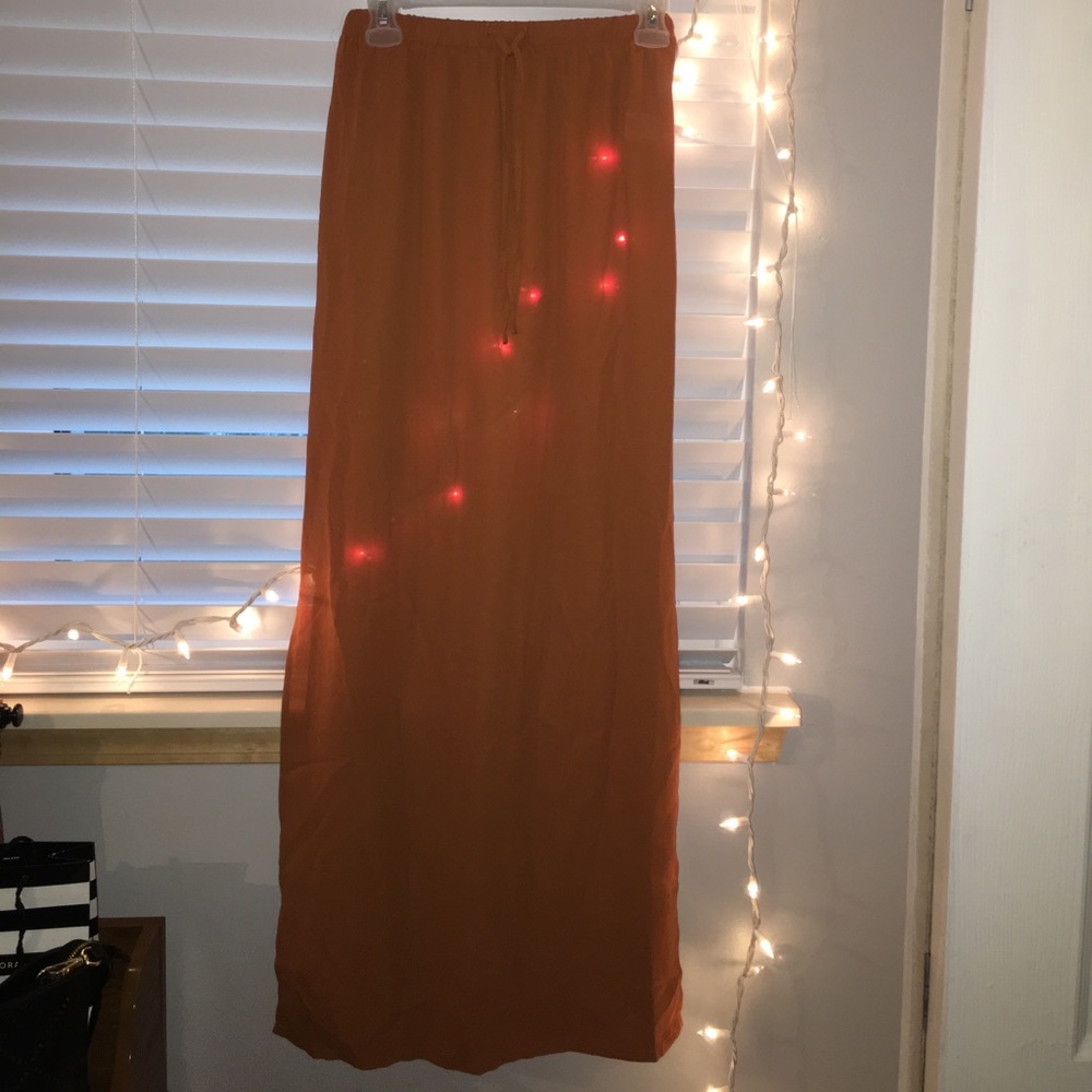 *NEW* Burnt Orange Maxi Skirt