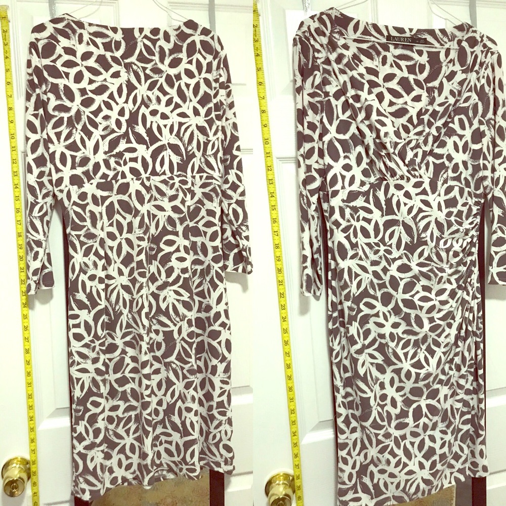 Long sleeve surplice dress