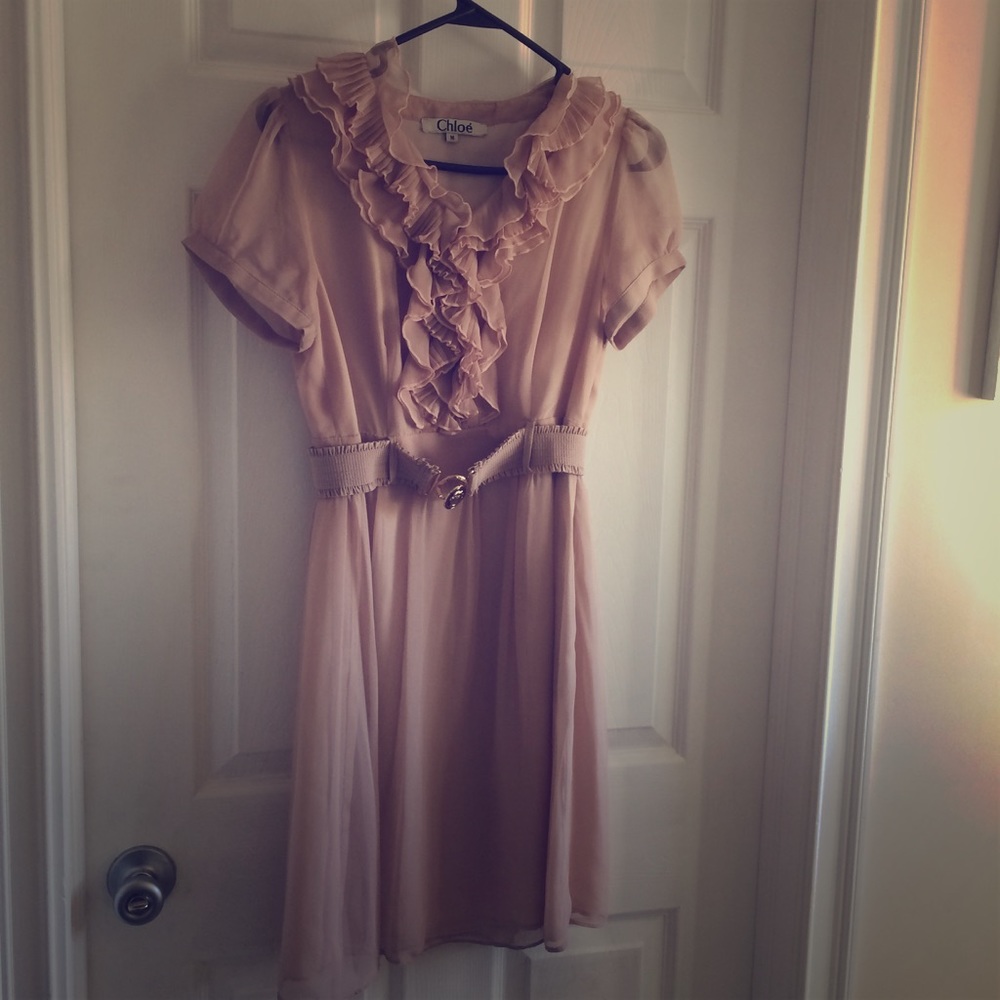 Chiffon sheer dress medium