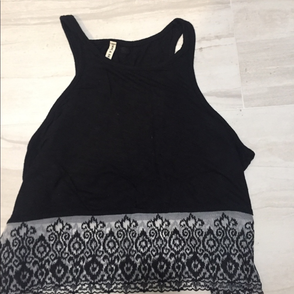 EMMA AND SAM LF LOOSE FIT CROPPED TANK XS