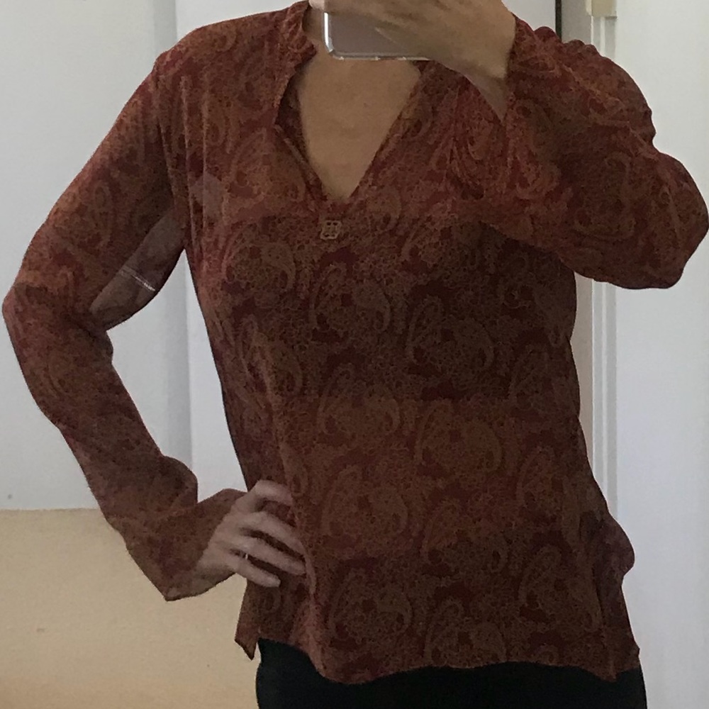 Sheer Silk Blouse