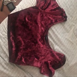 Crop top (velvet)