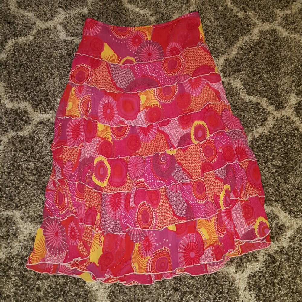 Tiered Maxi Skirt