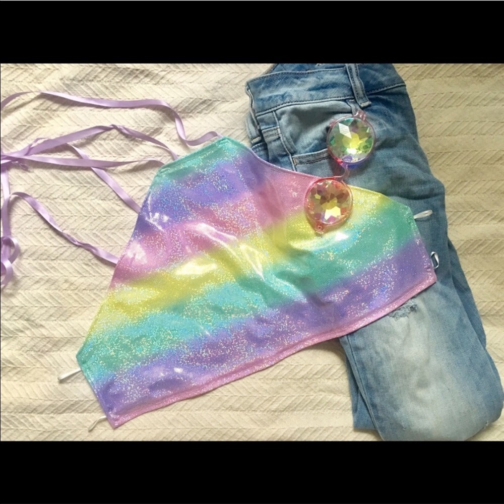 pastel rainbow rave top <3 FINAL DROP *