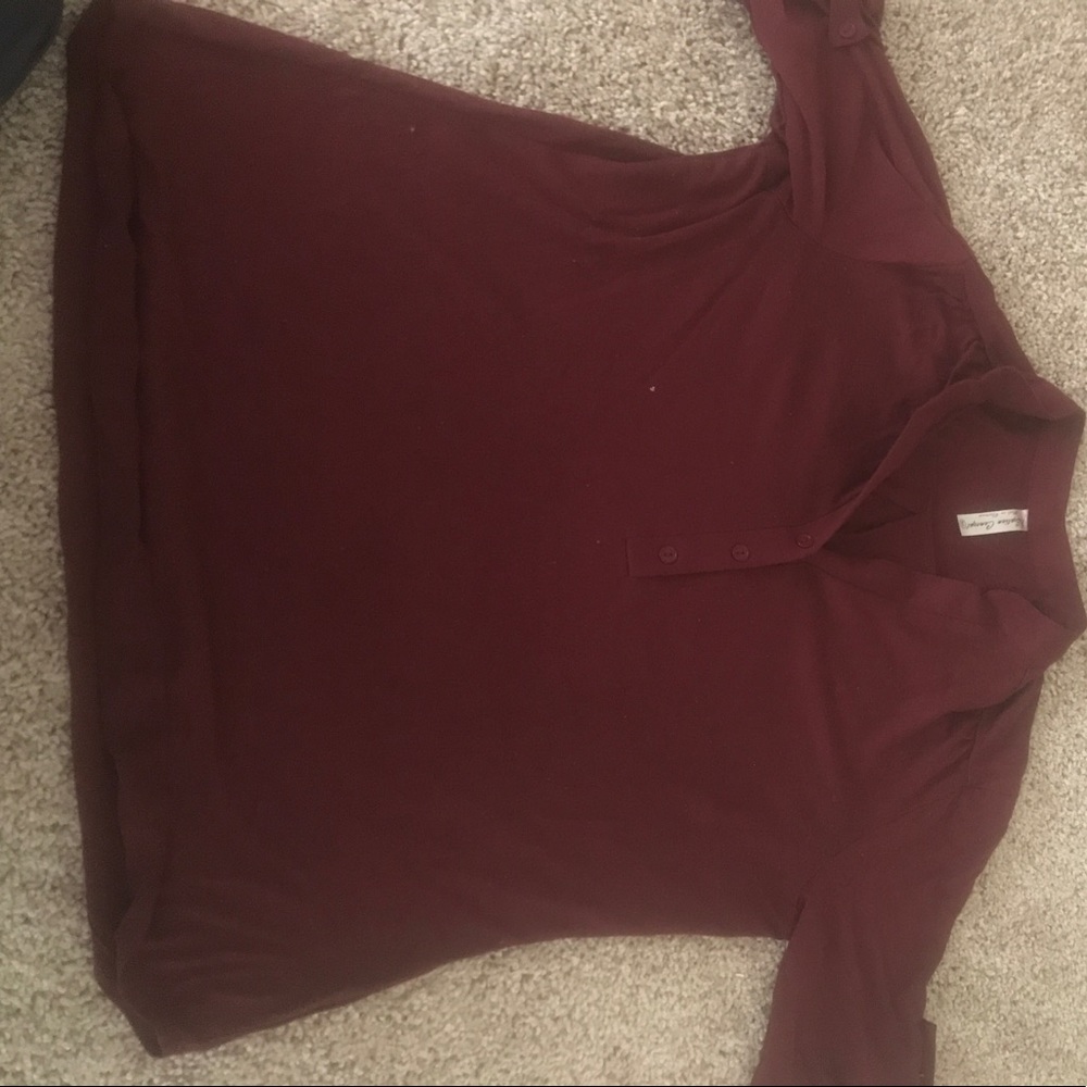 Burgundy shirt