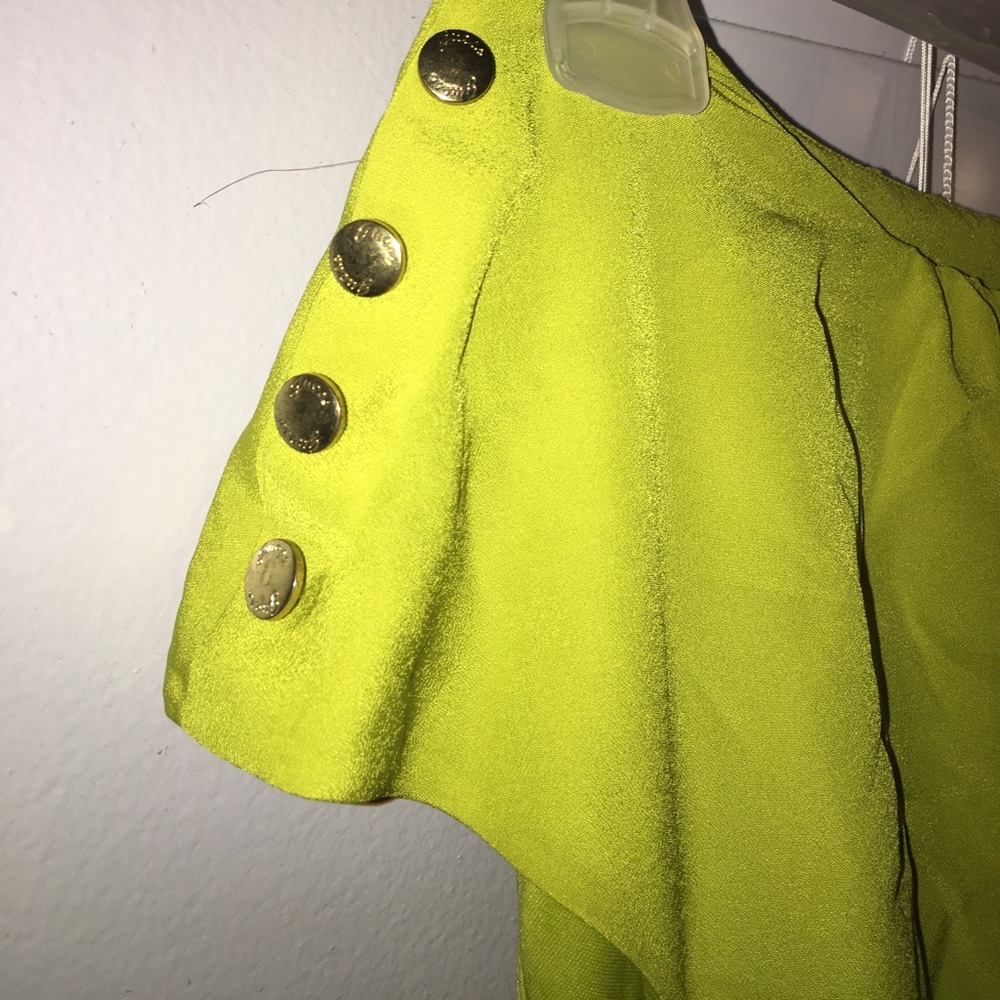Guess Dark Lime Mini Dress