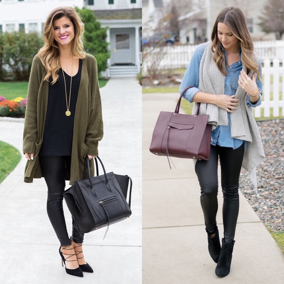 | MATTE FAUX LEATHER LEGGINGS | - Picture 4 of 6