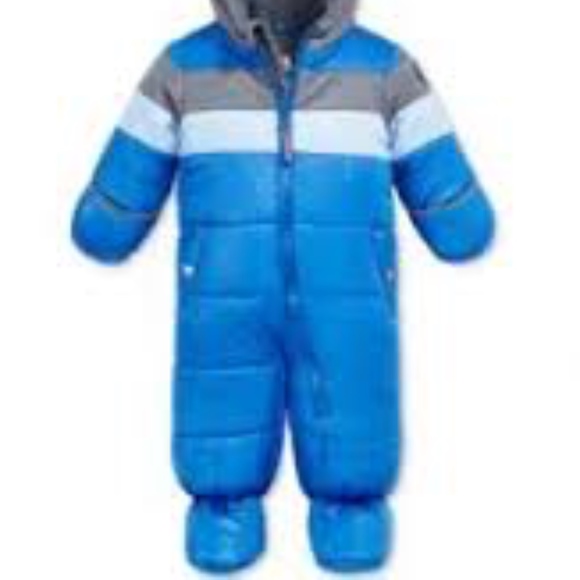 Baby Boys' Colorblocked Footed Pram Snowsuit - Picture 2 of 2