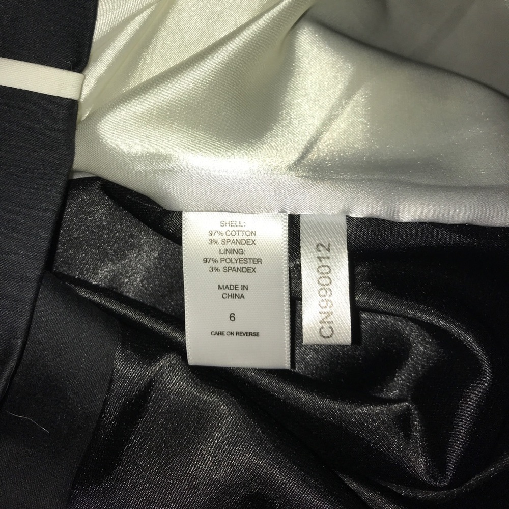 New York & CO NWOT black/white strapless, dress - Picture 6 of 7