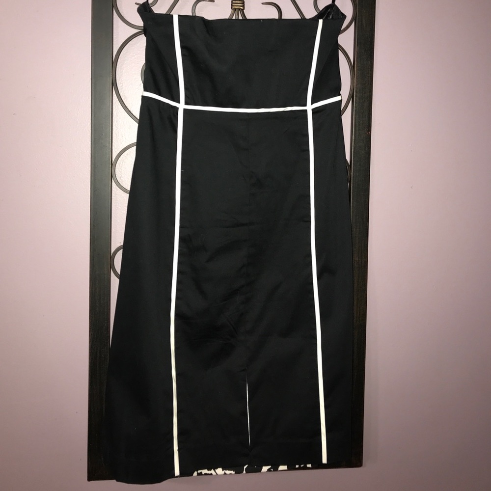 New York & CO NWOT black/white strapless, dress - Picture 5 of 7