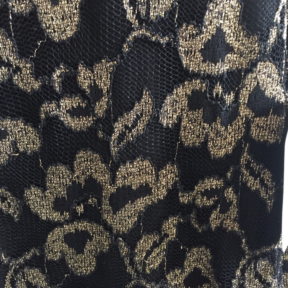 Metallic Lace Strappy Midi Dress - Picture 6 of 8