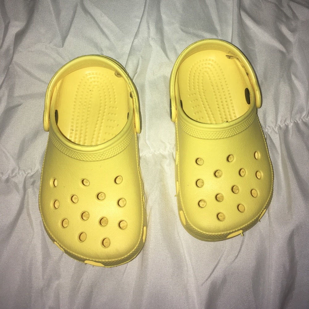 New yellow crocs
