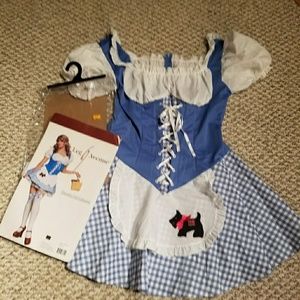 Dorothy Lg costume with Toto basket, NEW, tags on
