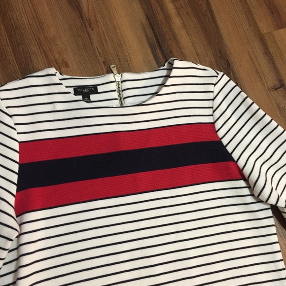 Talbots Petite Striped Top - #045 - Picture 3 of 4