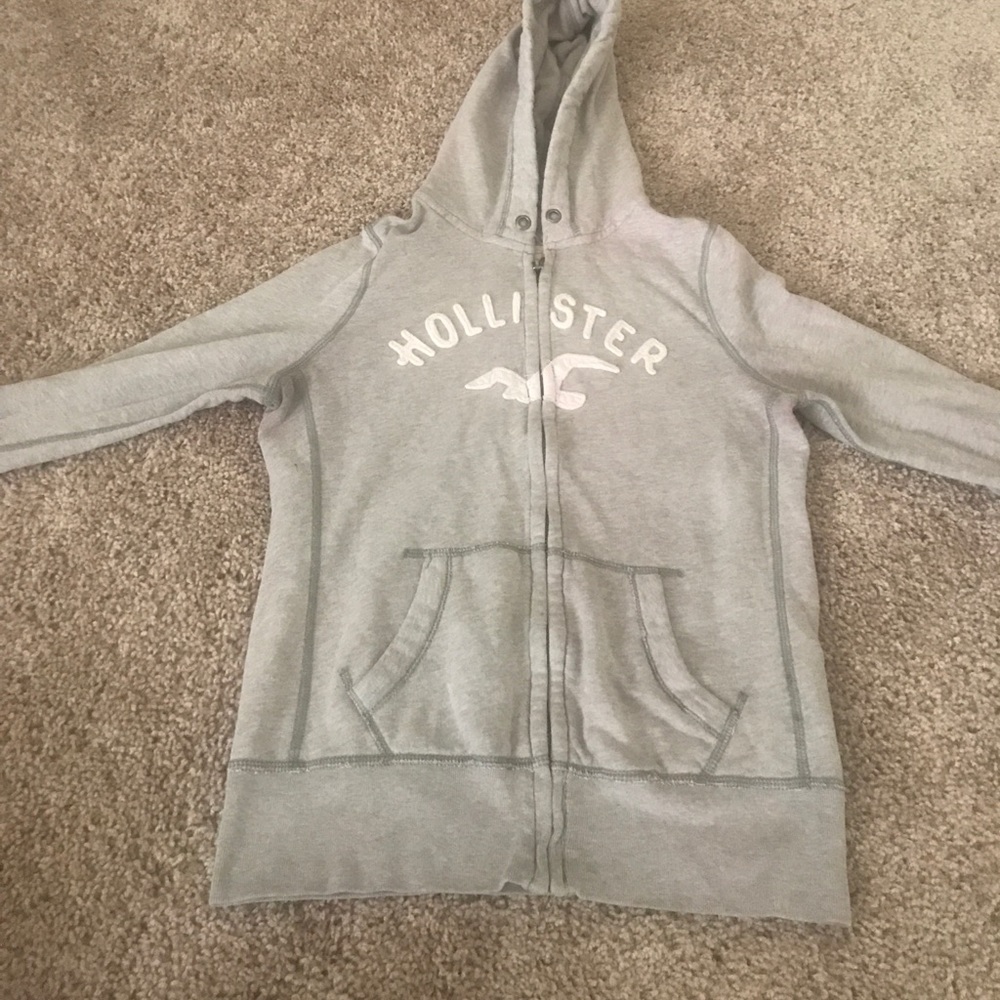 Gray hollister jacket