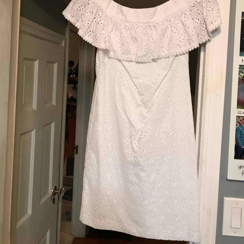 Calvin Klein off the shoulder dress