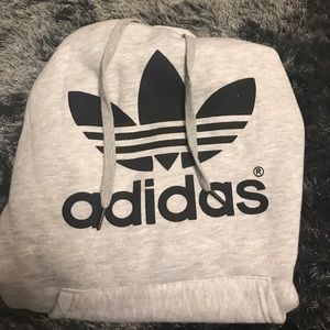 Grey adidas hoodie