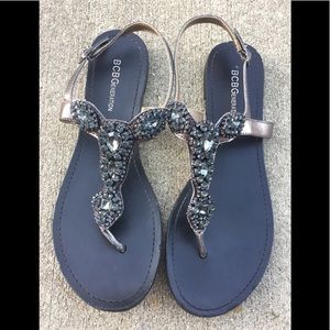BCBGeneration Jeweled Sandals BCBG