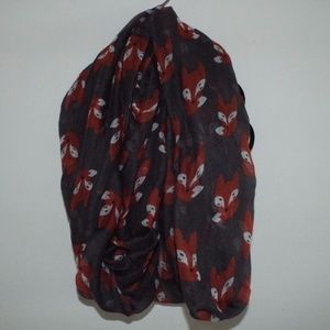🦊🍁 GRAY FOX INFINITY SCARF
