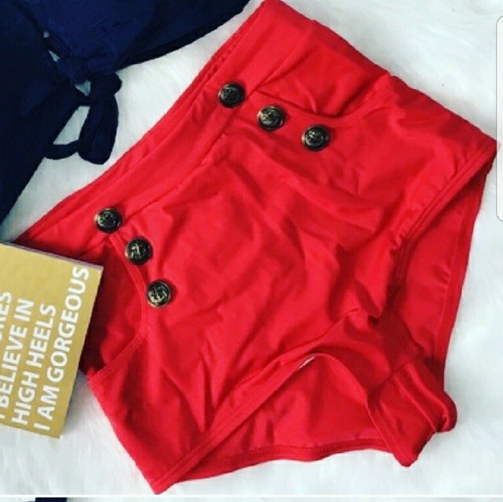 High Waist Pin Up Bikini Bottom only - Picture 5 of 5