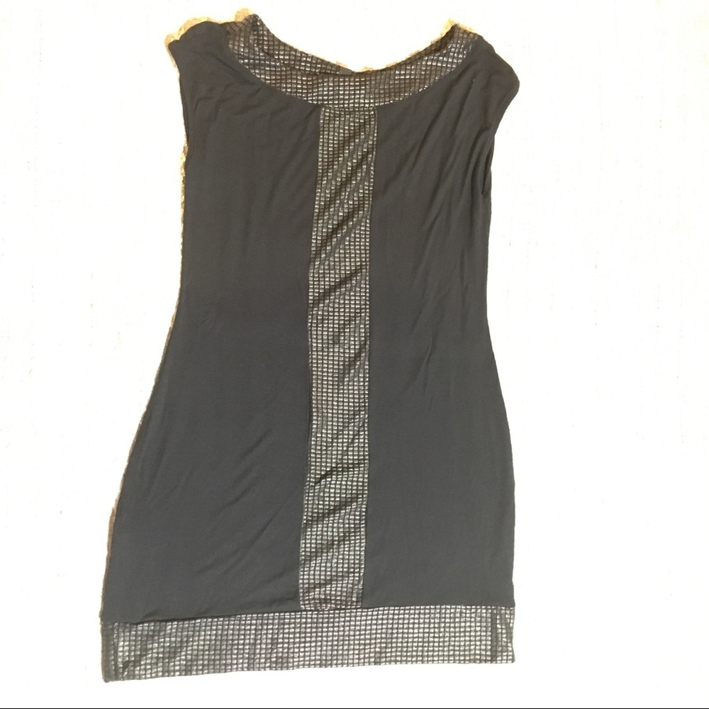 Express black metallic tunic size small