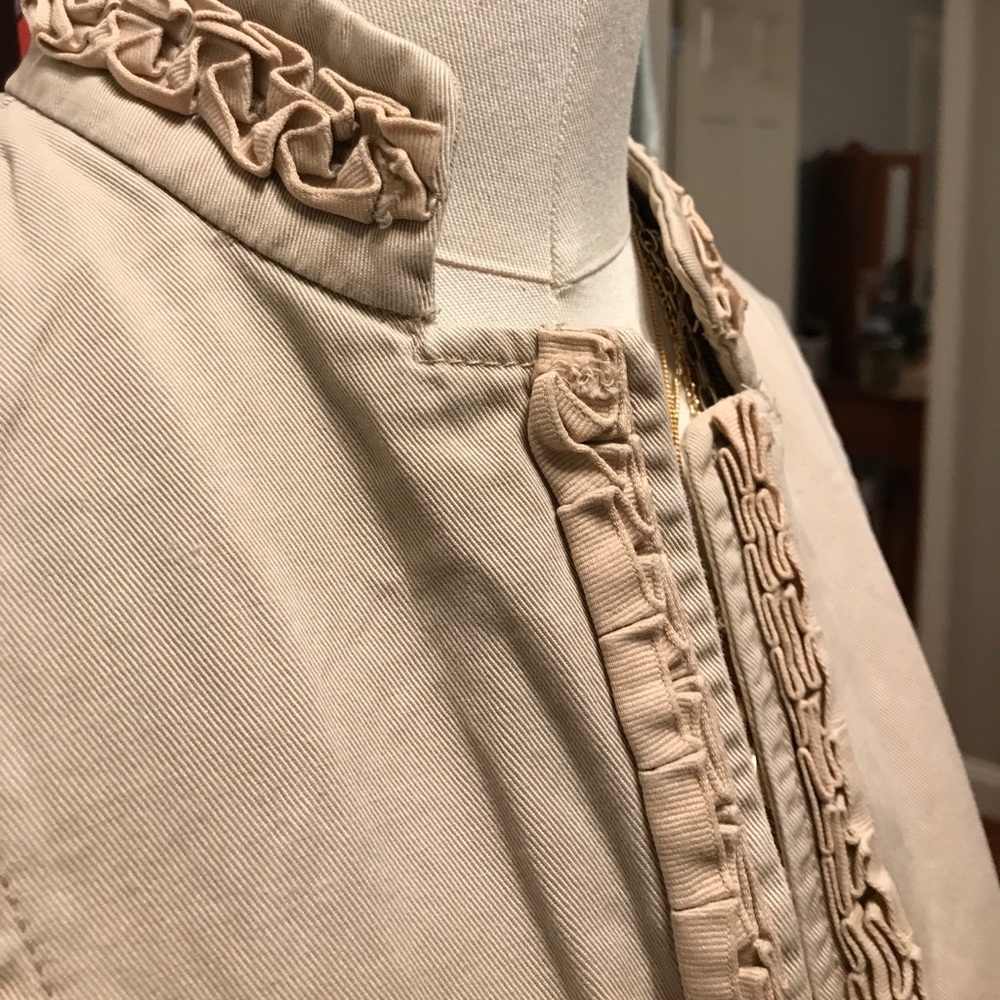 J.Crew Ruffled Chino Jacket - Picture 2 of 7