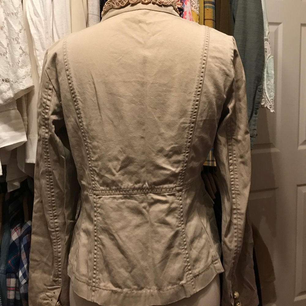J.Crew Ruffled Chino Jacket - Picture 6 of 7