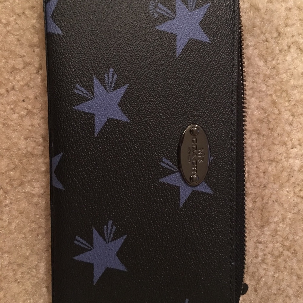 Coach limited edition blue star wallet
