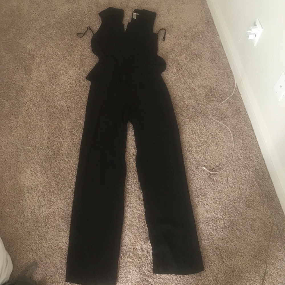 Black pants suit