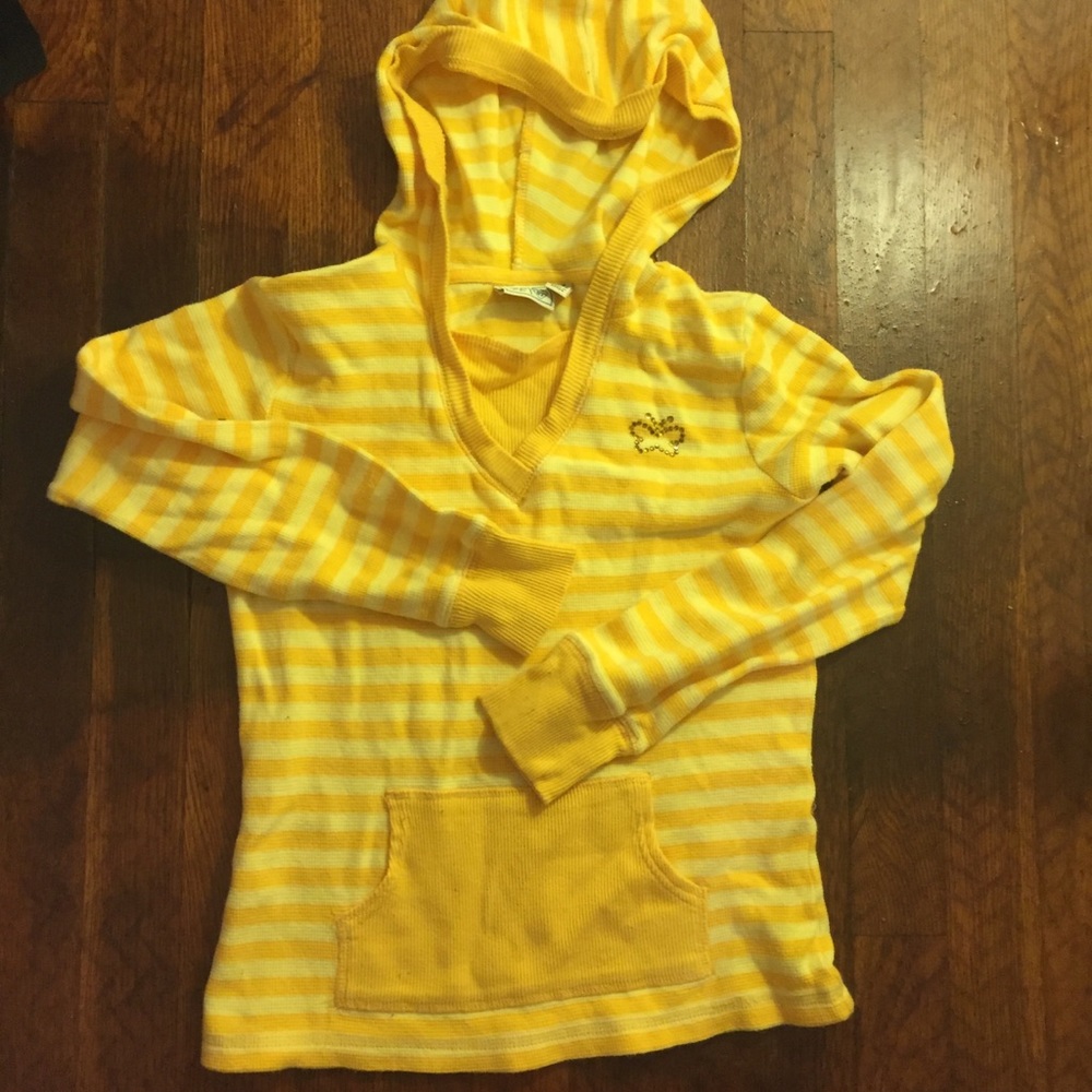 Yellow Stripped Hoodie