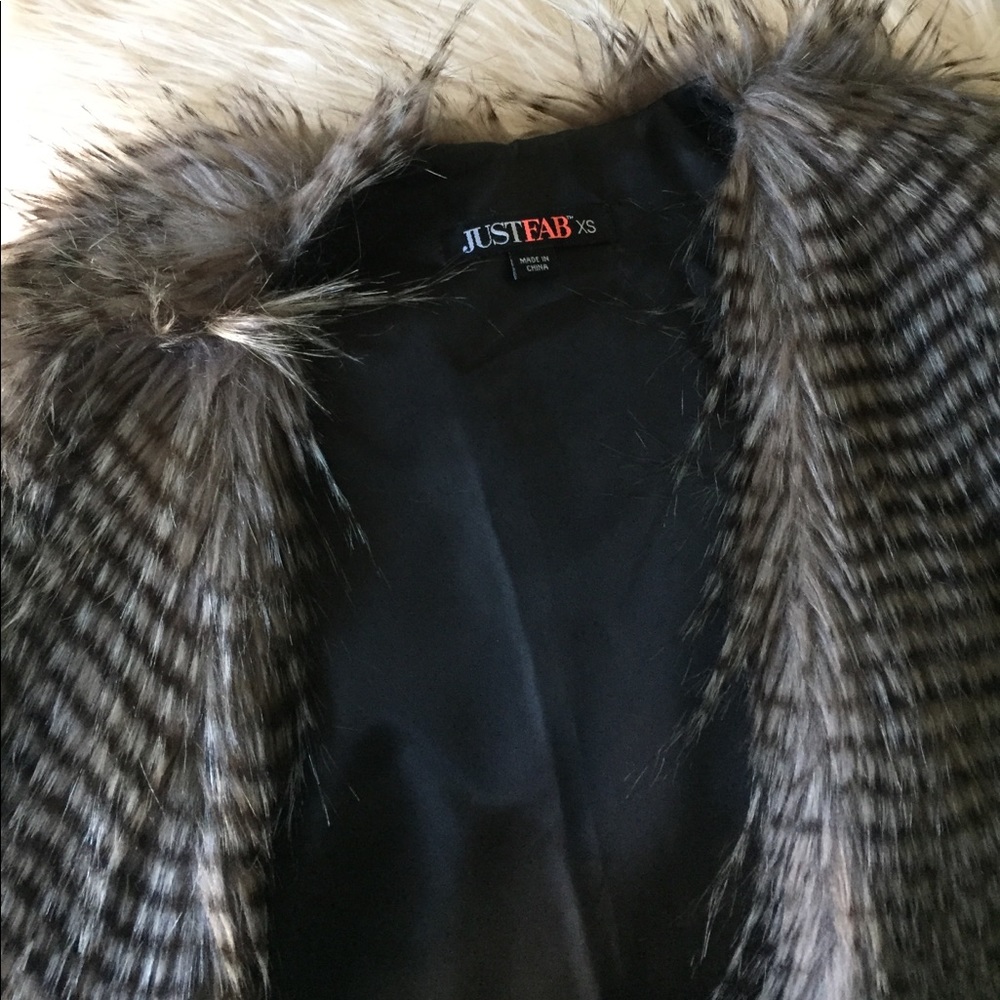 JustFab fur vest