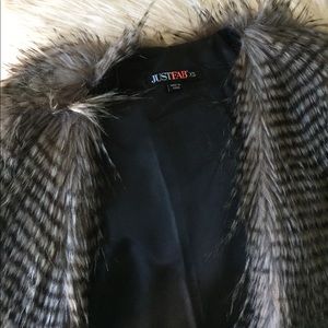 JustFab fur vest