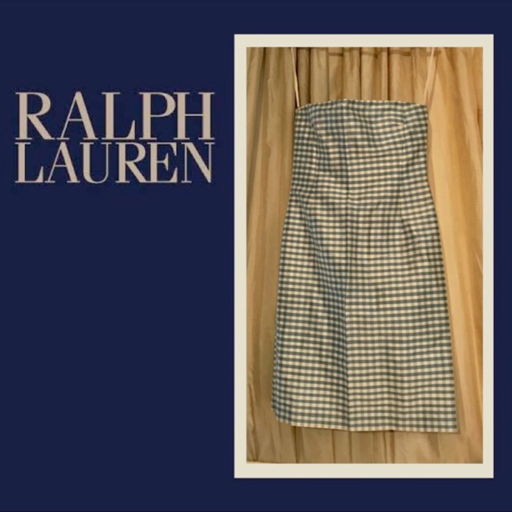 Ralph Lauren Silk Gingham Dress