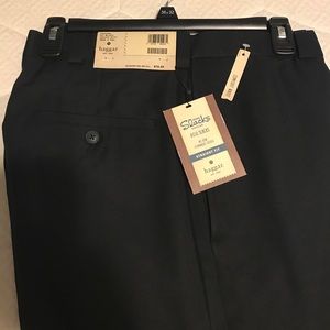 Haggar Men’s black slacks with comfort waist
