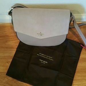 NWT Kate Spade Leather, Suede Pebble Crossbody Bag