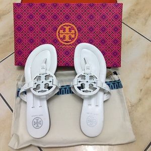 Used twice Tory burch miller sandals size 6.5