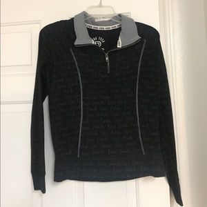 Pink yoga quarter zip