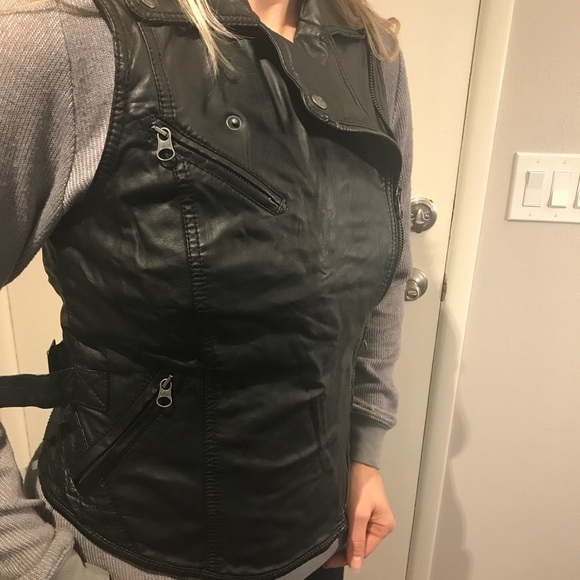 Esprit Jackets & Blazers - Esprit faux leather vest in size medium