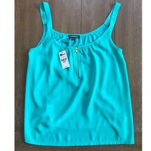 Express Blouse Tank Top with Zipper - Size  XS