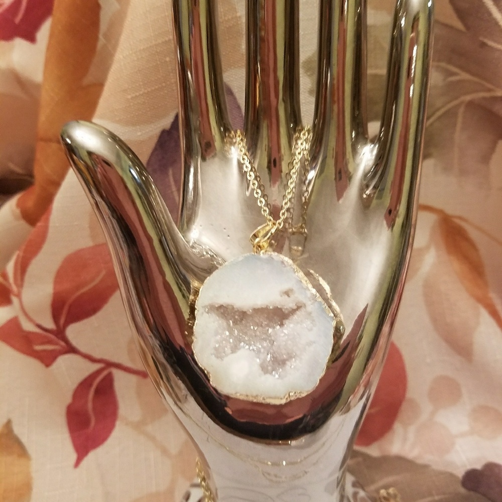Natural Druzy Necklace