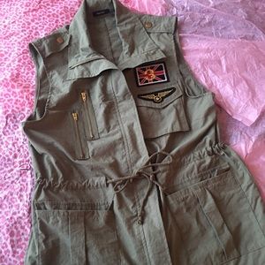 Army green vest
