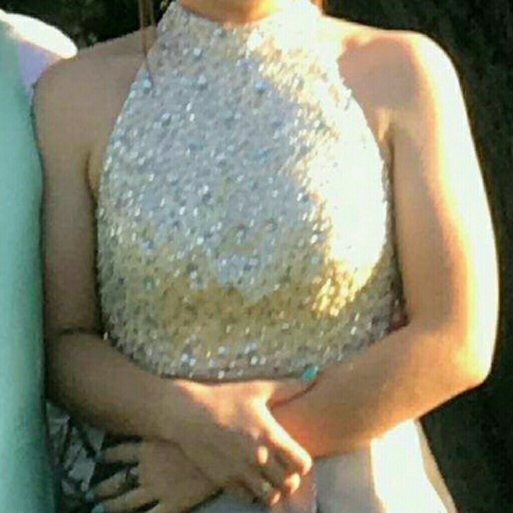 Two piece prom dress