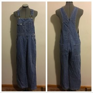 GAP Medium Wash Denim Overalls XS