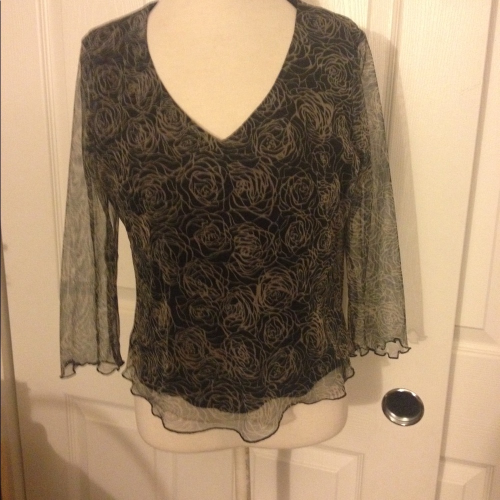Meghan Elisse 3/4 sleeve top