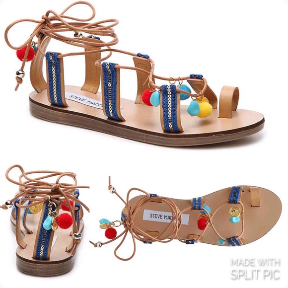Steve Madden Shoes - Steve Madden Cailin Gladiator Tan Lace Up Sandals