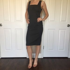 Grey business work dress