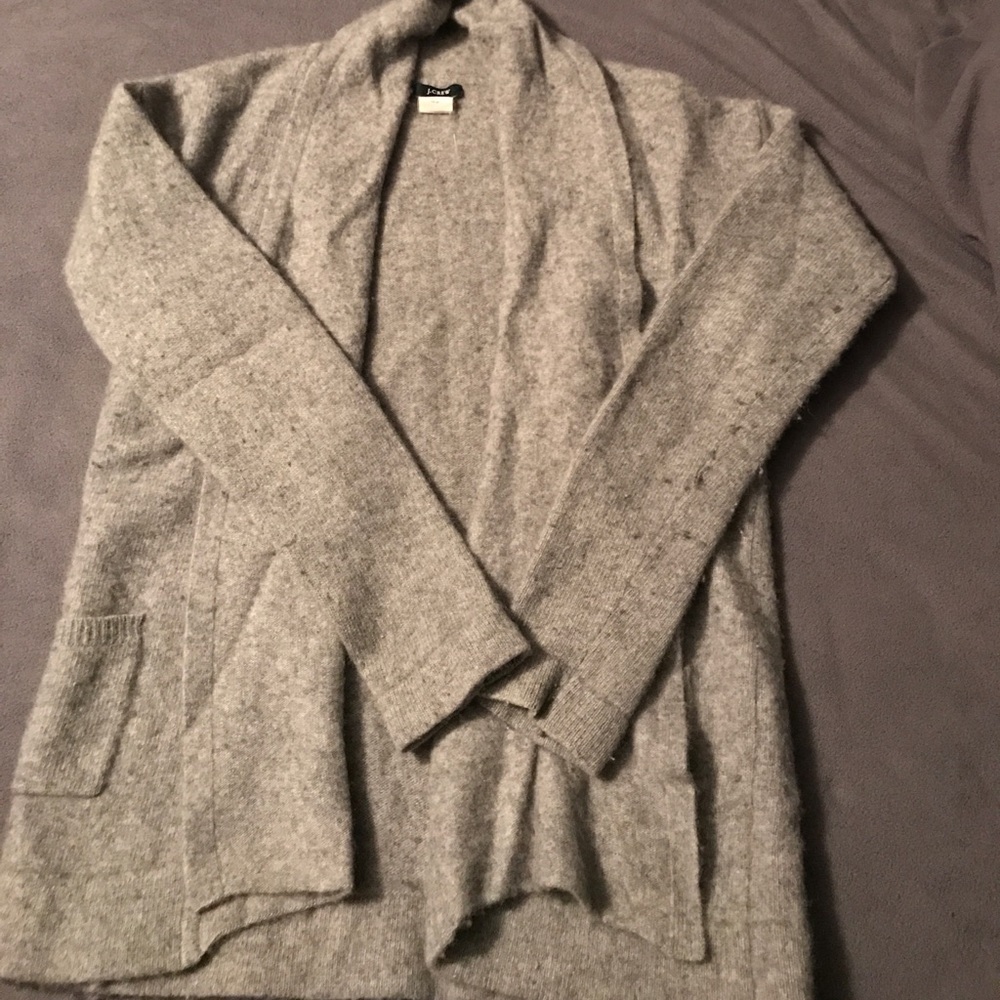 J. Crew open cardigan wool sweater