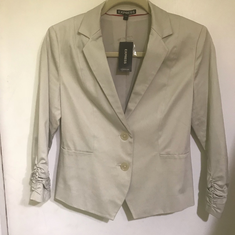 NWT Beige Tailored Blazer